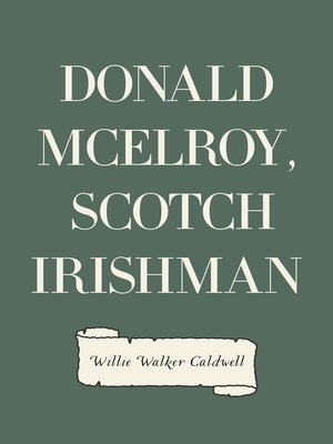 cover image of Donald McElroy, Scotch Irishman